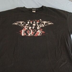 Black KISS Band T-Shirt